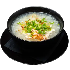 2.1 Spicy-sour soup with chicken and white mushrooms