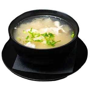 2.2 Soup with chicken, white mushrooms